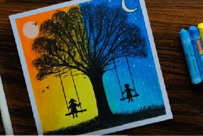 400x269 Art Fox - Day And Night Drawing