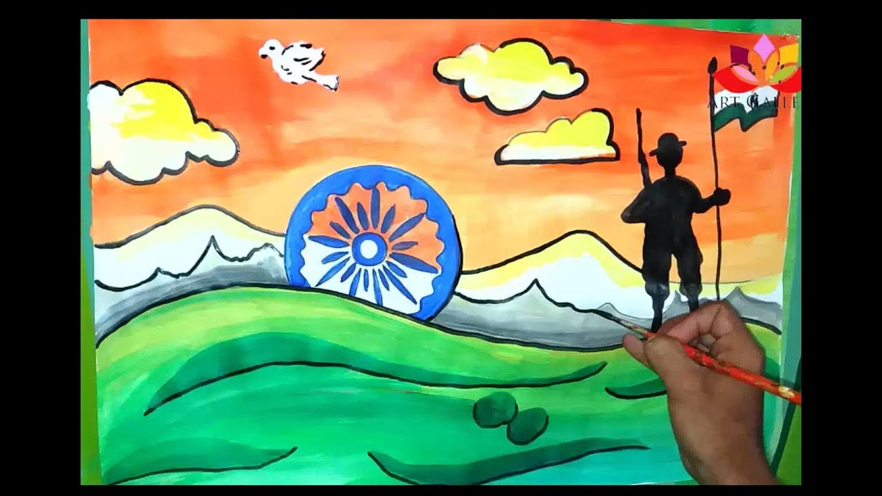 1280x720 How To Draw Independence Day Drawing - Day Drawing