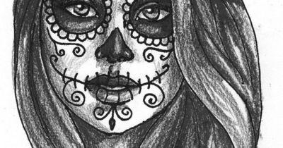 400x210 day of the dead drawings day of the dead girl - Day Of The Dead Drawings