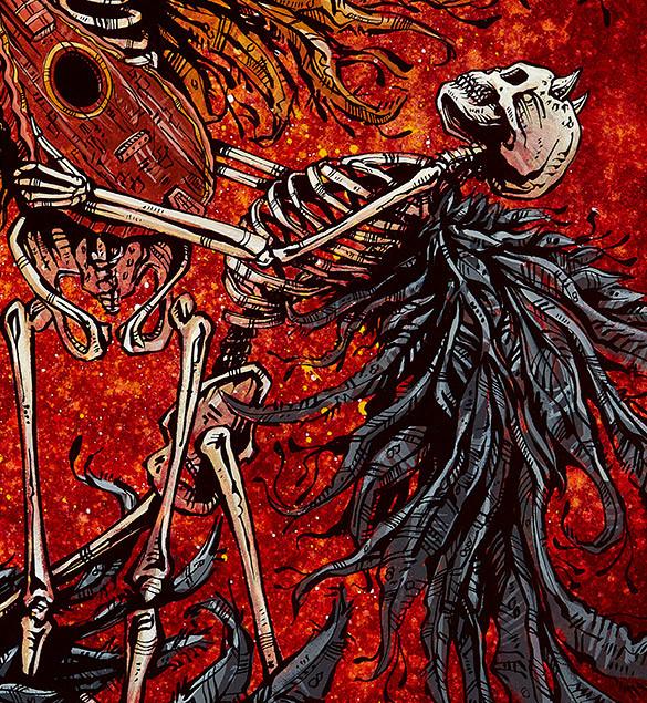 585x635 Day Of The Dead Art - Day Of The Dead Drawings