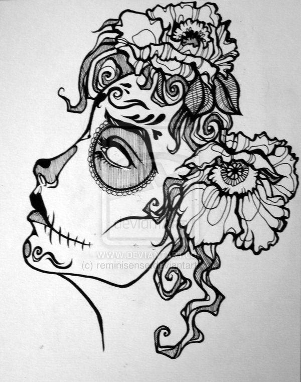 600x761 Profile Day Of The Dead - Day Of The Dead Drawings