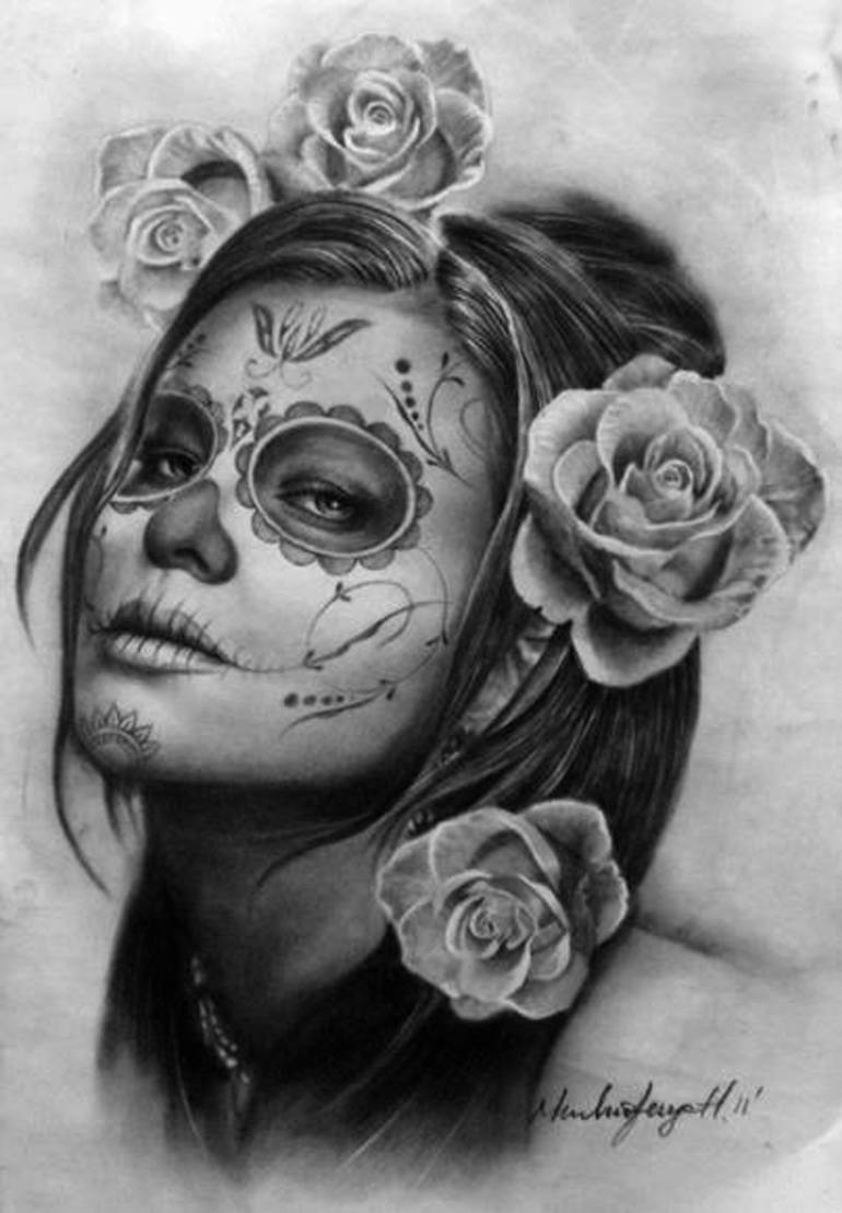 Day Of The Dead Drawings at Explore collection of