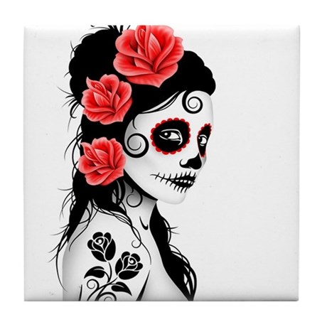 460x460 Day Of The Dead Girl Drinkware - Day Of The Dead Girl Drawing