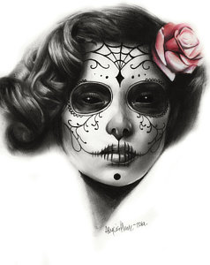 Day Of The Dead Girl Drawing At Paintingvalley.com 