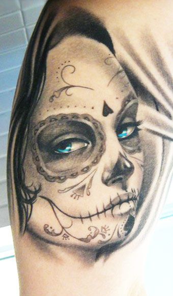 340x580 Endless Day Of The Dead Tattoos Tattoos Beautiful - Day Of The Dead Girl Drawing