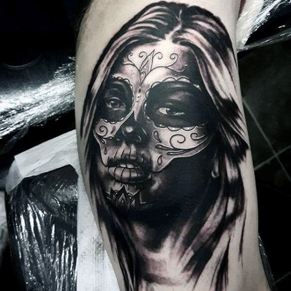 600x600 Day Of The Dead Tattoos For Men - Day Of The Dead Girl Drawing