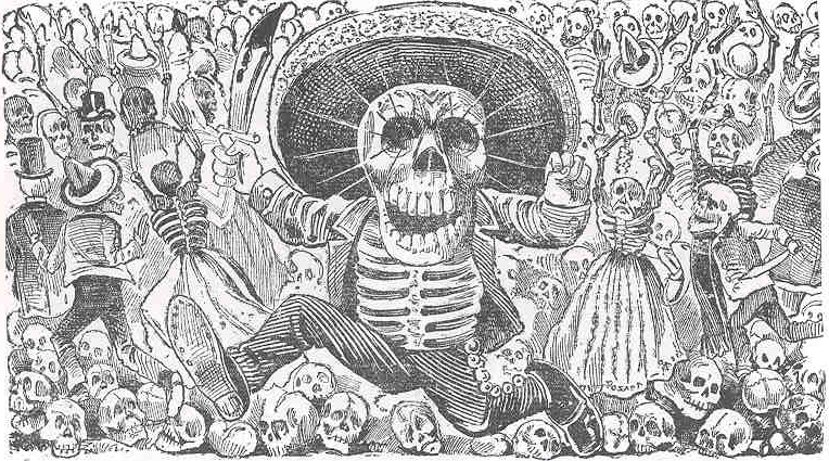 764x425 For The Day Of The Dead The Classic Skeletons Of Jose Guadalupe - Day Of The Dead Skeleton Drawings