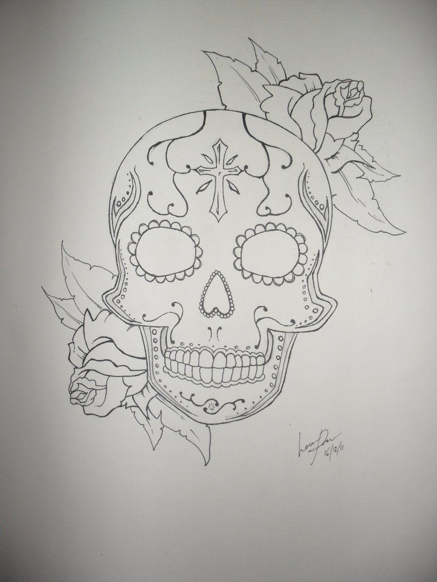 900x1200 How To Draw Banner Day Of The Dead - Day Of The Dead Skeleton Drawings