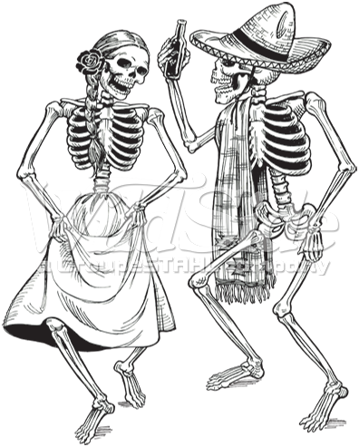 396x493 Huge Collection Of 'day Of The Dead Skeleton Drawing' Download - Day Of The Dead Skeleton Drawings