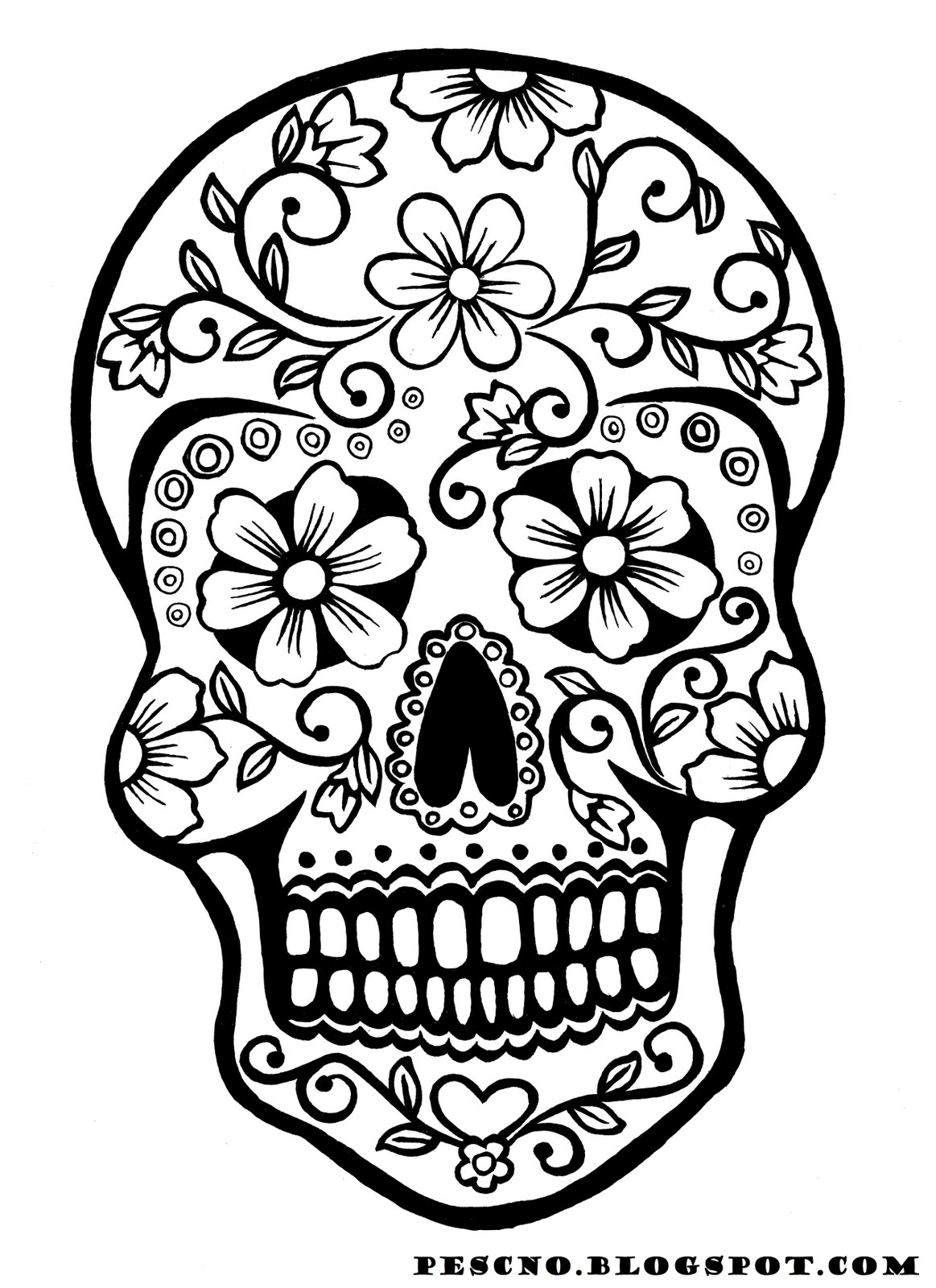 1163x1600 Huge Collection Of 'day Of The Dead Skulls Drawing' Download More - Day Of The Dead Skeleton Drawings