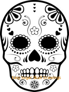 236x312 Easy Sugar Skull Drawings - Day Of The Dead Skull Drawings