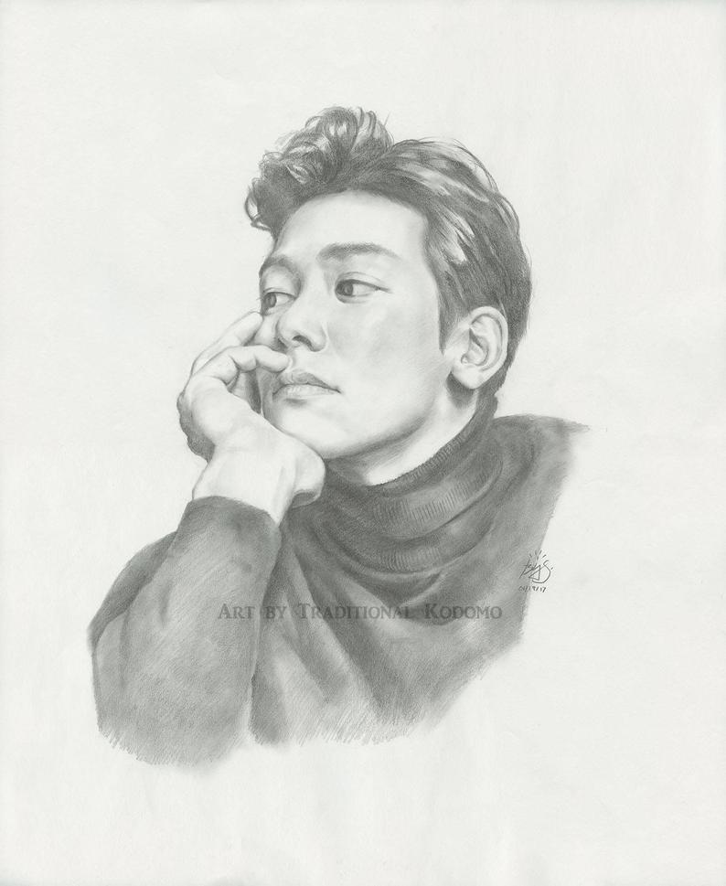 794x969 Daydream Ji Chang Woo Portrait Drawing Fine Arts Etsy - Daydream Drawing