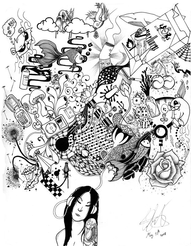 622x800 Daydreaming Drawing Drawings, Daydream, Lettering - Daydream Drawing