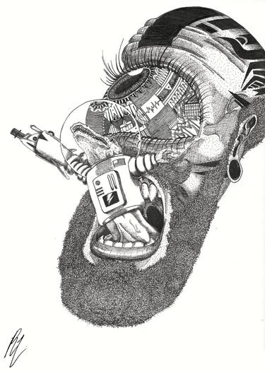 375x525 Moonage Daydream Drawing - Daydream Drawing