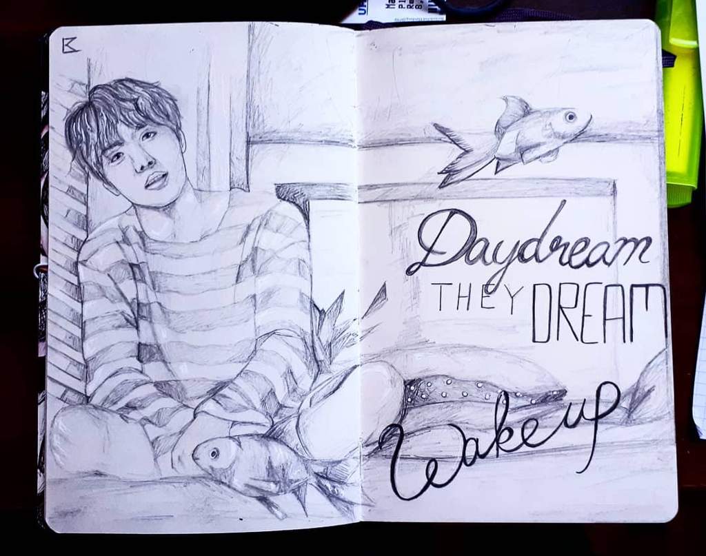 1024x807 Daydream Jhope - Daydream Drawing
