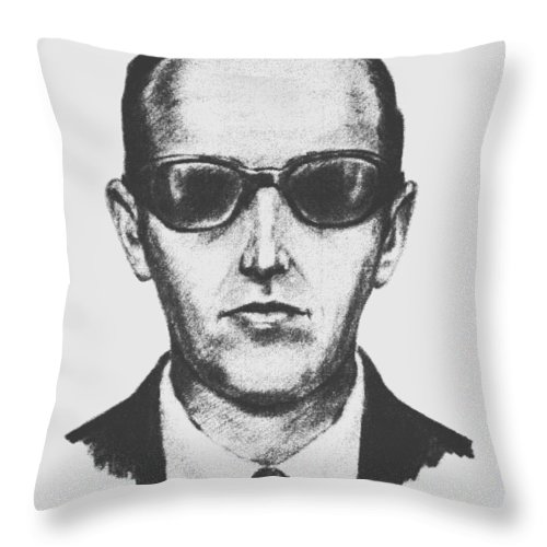 500x500 d b cooper throw pillow for sale - Db Cooper Drawing