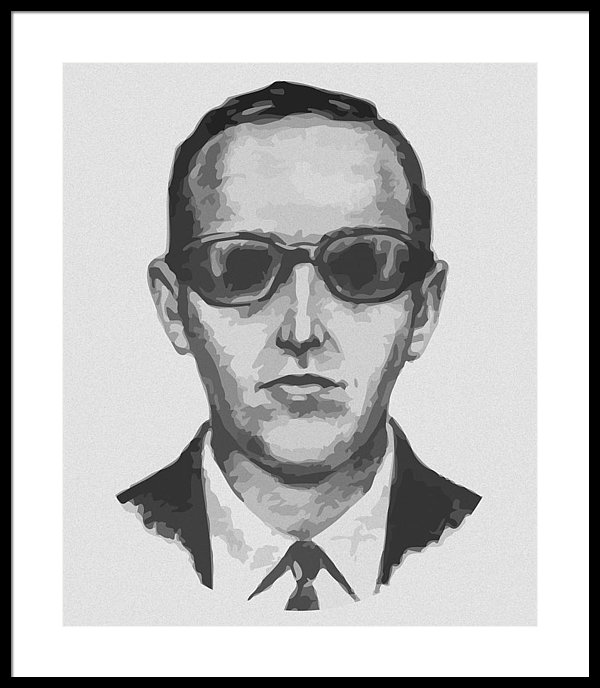 600x688 db cooper framed print - Db Cooper Drawing