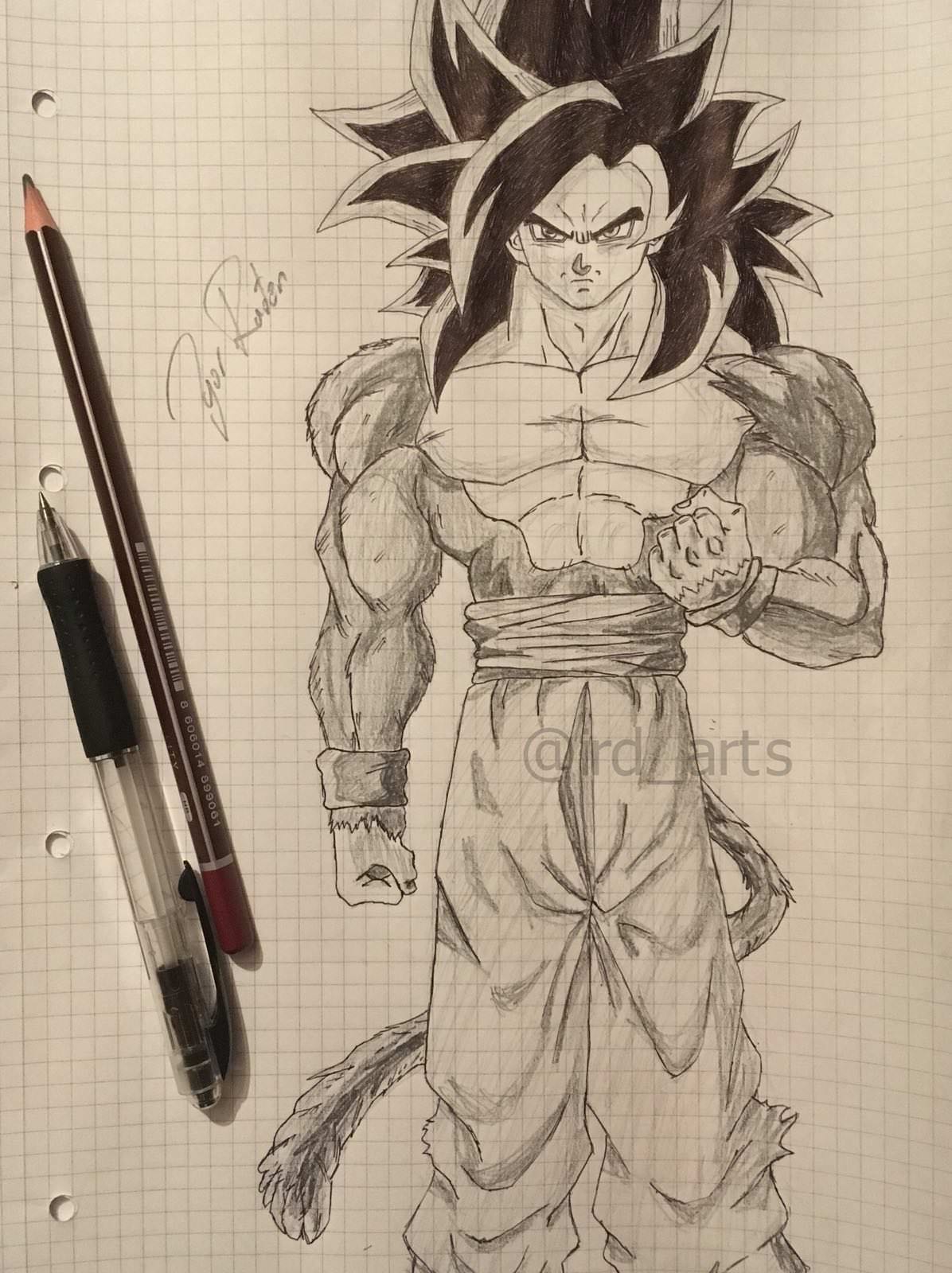1196x1600 oc goku drawing dbz - Dbz Drawings