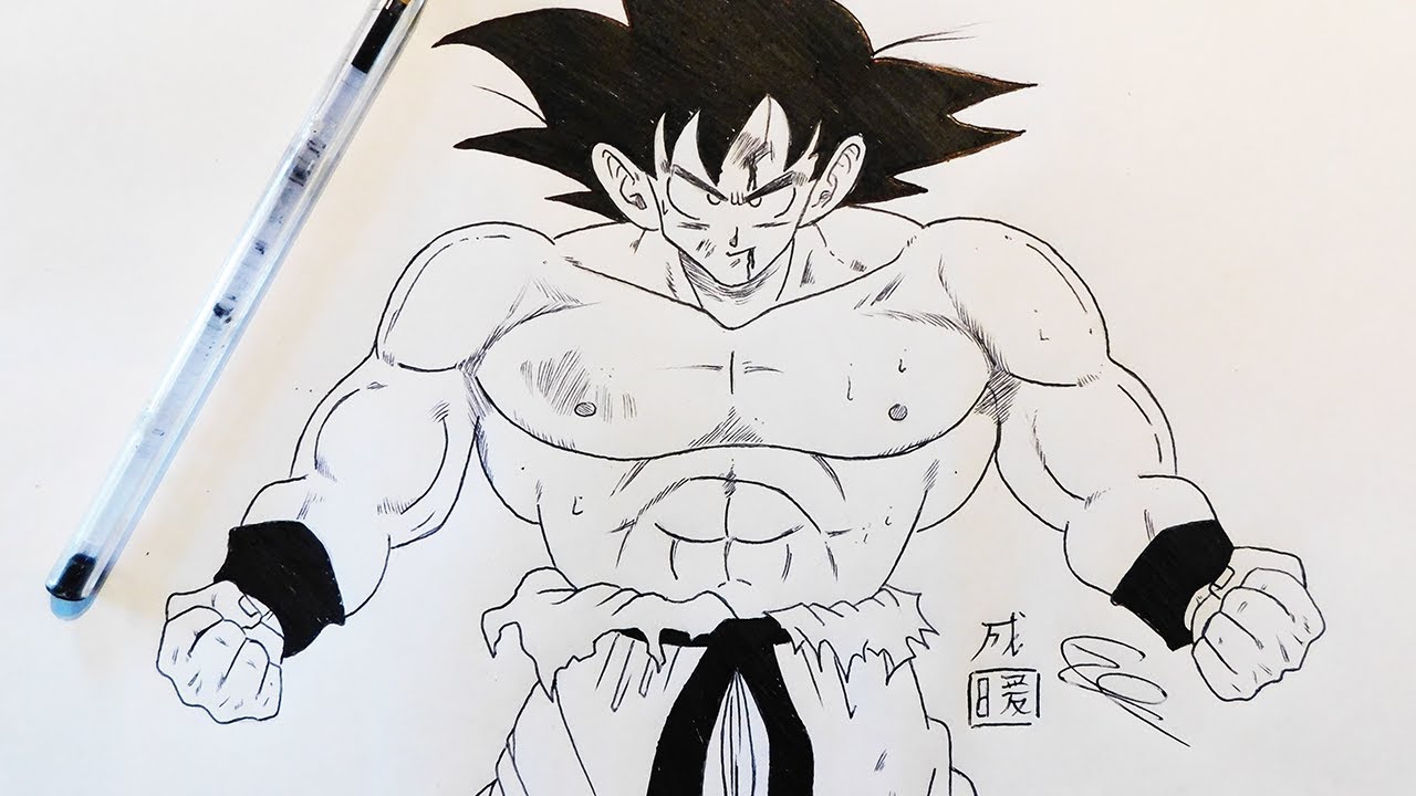 1280x720 drawing goku - Dbz Goku Drawing