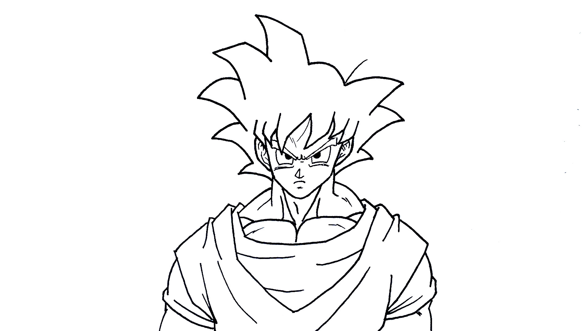 How To Draw Dbz Goku - Dbz Goku Drawing. 