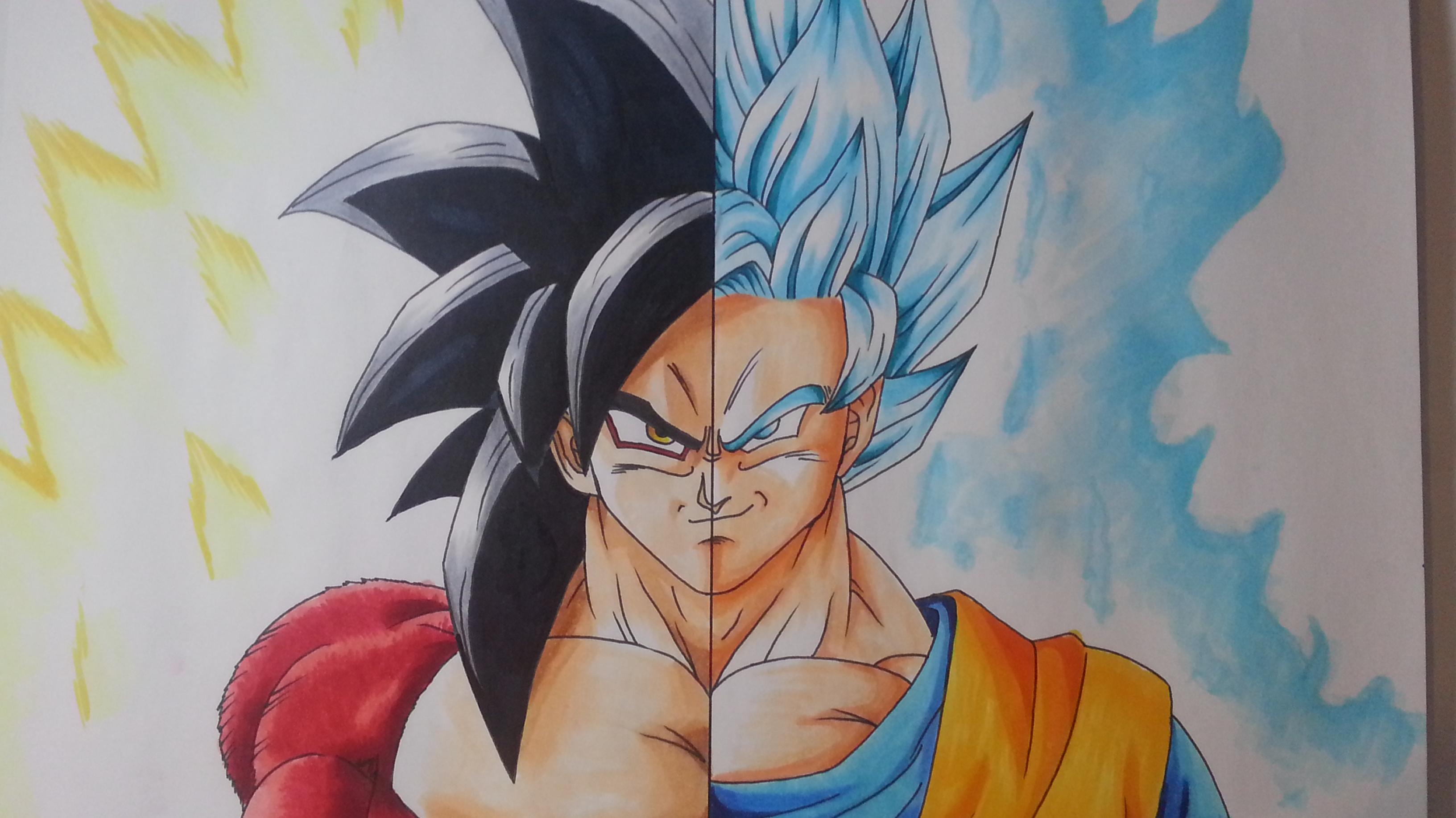 Comment Dessiner  Goku  Ssj4