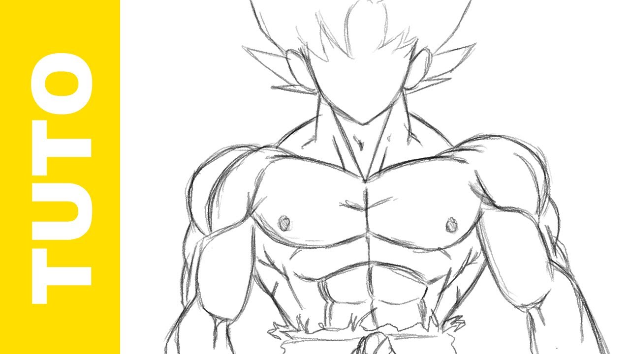 1280x720 comment dessiner le corps de goku dbz - Dbz Goku Drawing