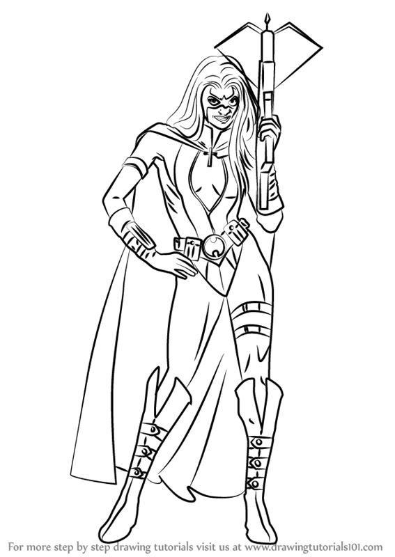 567x800 Learn How To Draw Huntress - Dc Comics Drawings