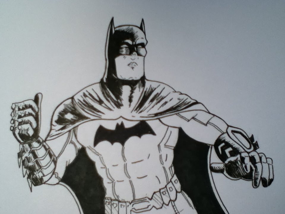 960x720 Drawing Batman, Dark Knight From Dc Comics - Dc Comics Drawings