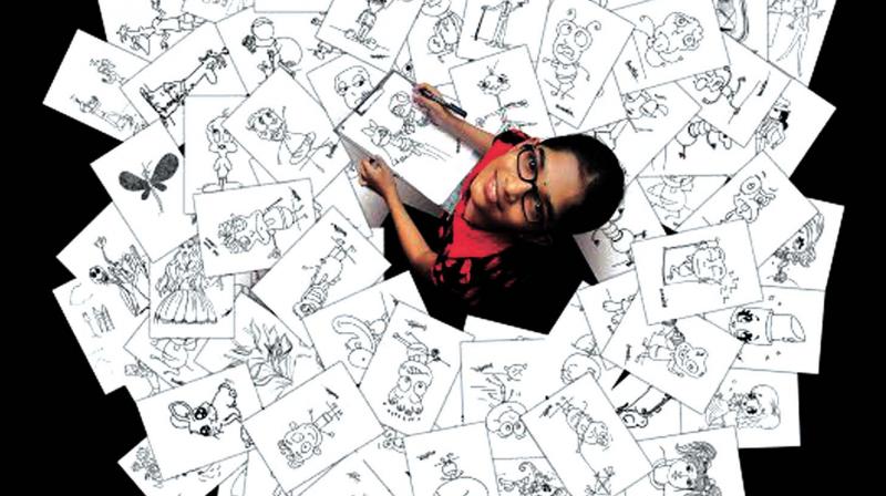 800x448 Year Old Kollam Girl Completes Drawings, Sets Asian Record - Dc Drawings