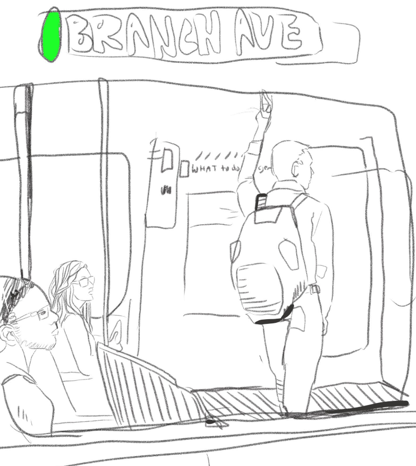 809x908 Washington D C Virginia, Yellow Line Metro Drawings Becky Jewell - Dc Drawings