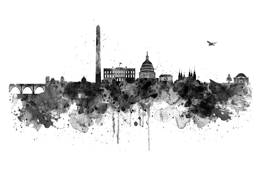 900x582 washington dc skyline - Dc Skyline Drawing