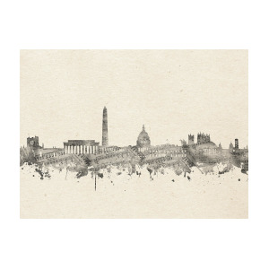 300x300 washington dc skyline music notes digital art - Dc Skyline Drawing