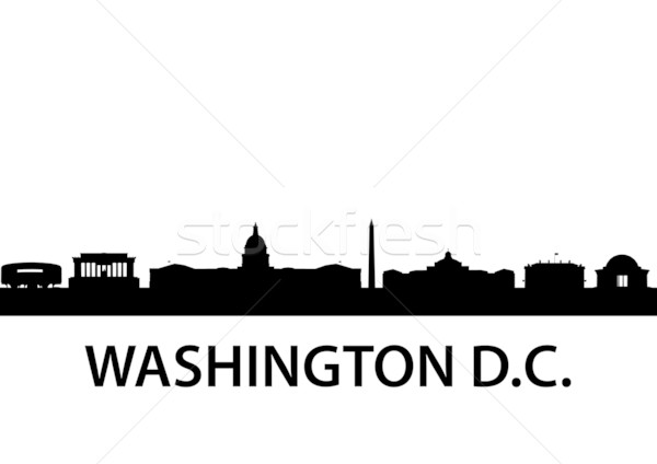600x424 Dc Skyline Clipart - Dc Skyline Drawing
