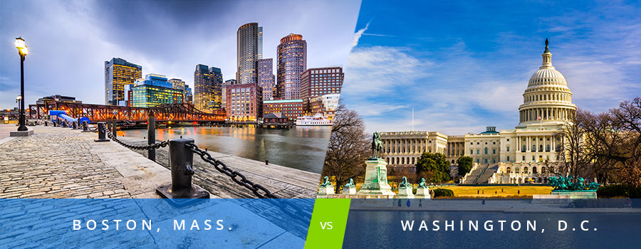 900x350 Boston Vs Washington, D C Two Historic Towns Draw New Grads - Dc Skyline Drawing