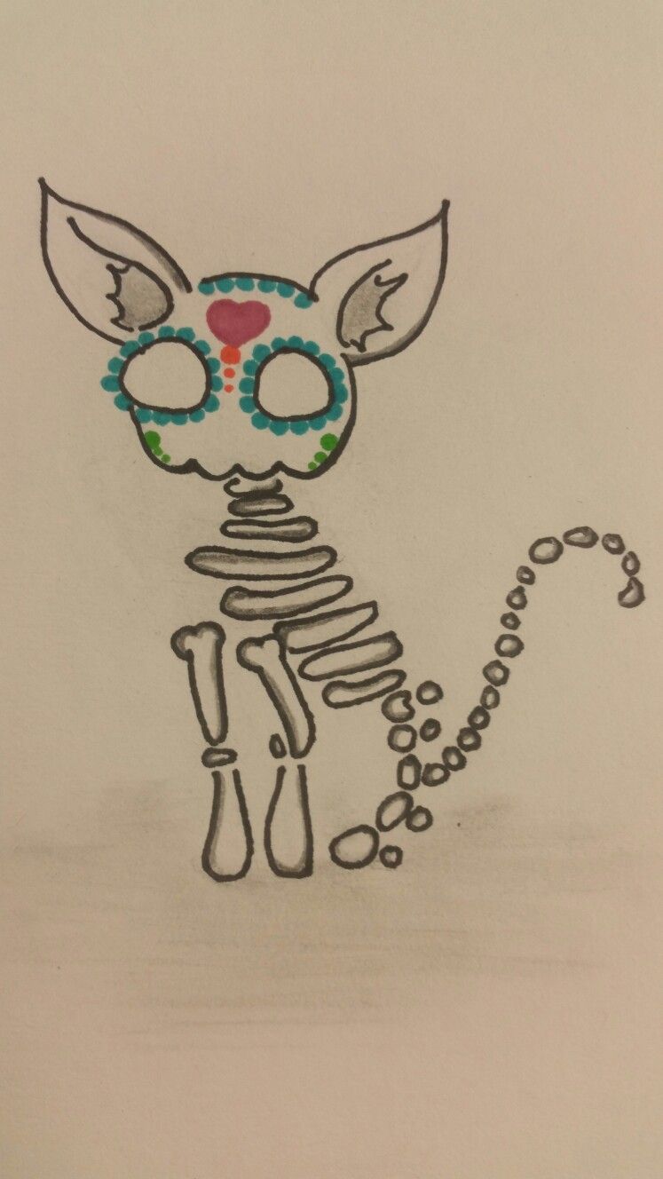 747x1328 Original Day Of Dead Animal Drawings Sketches, Drawings, Day - Dead Animal Drawing