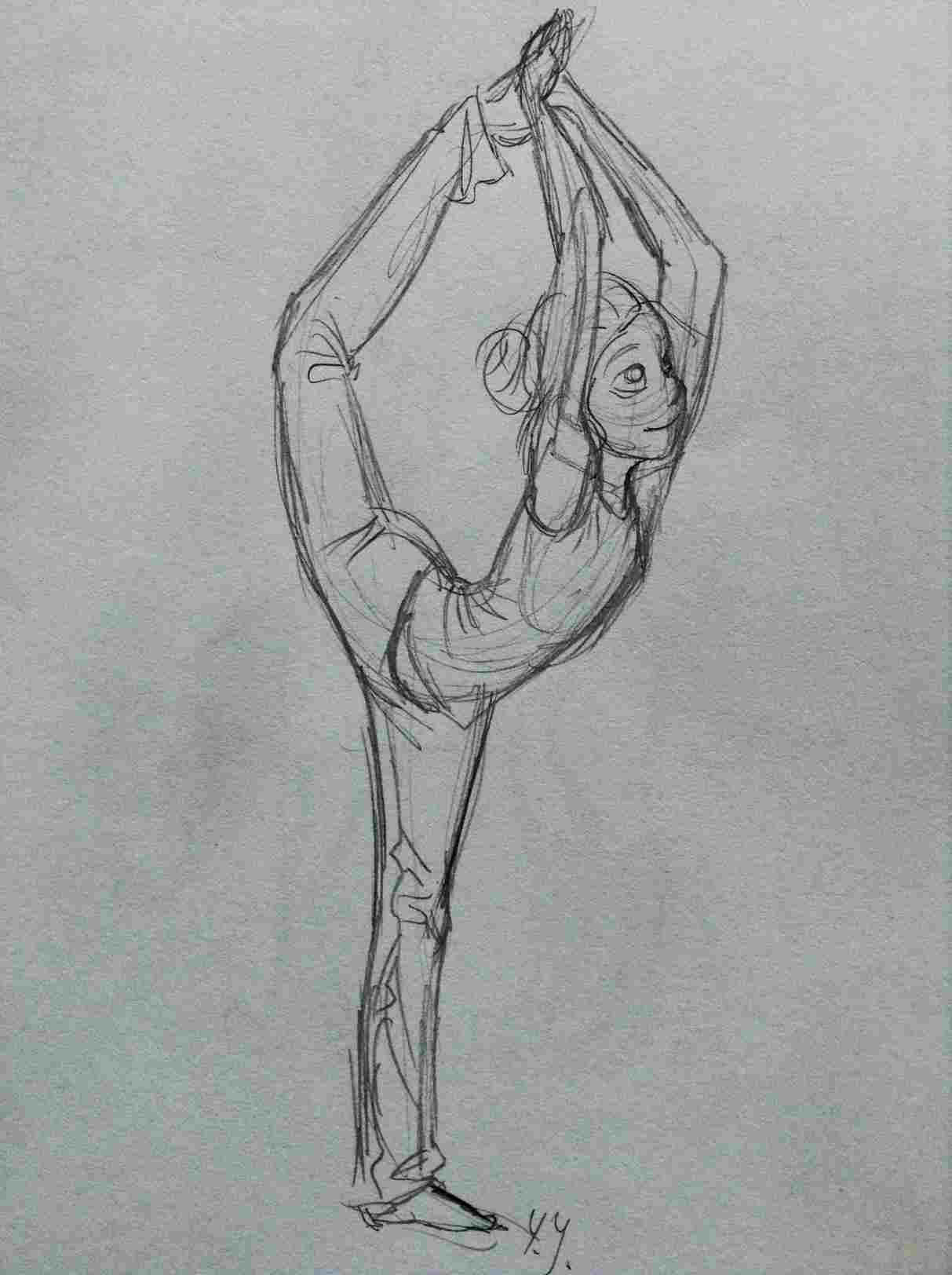 1213x1624 gymnastics contorted dead body drawing girl sketch - Dead Body Drawing