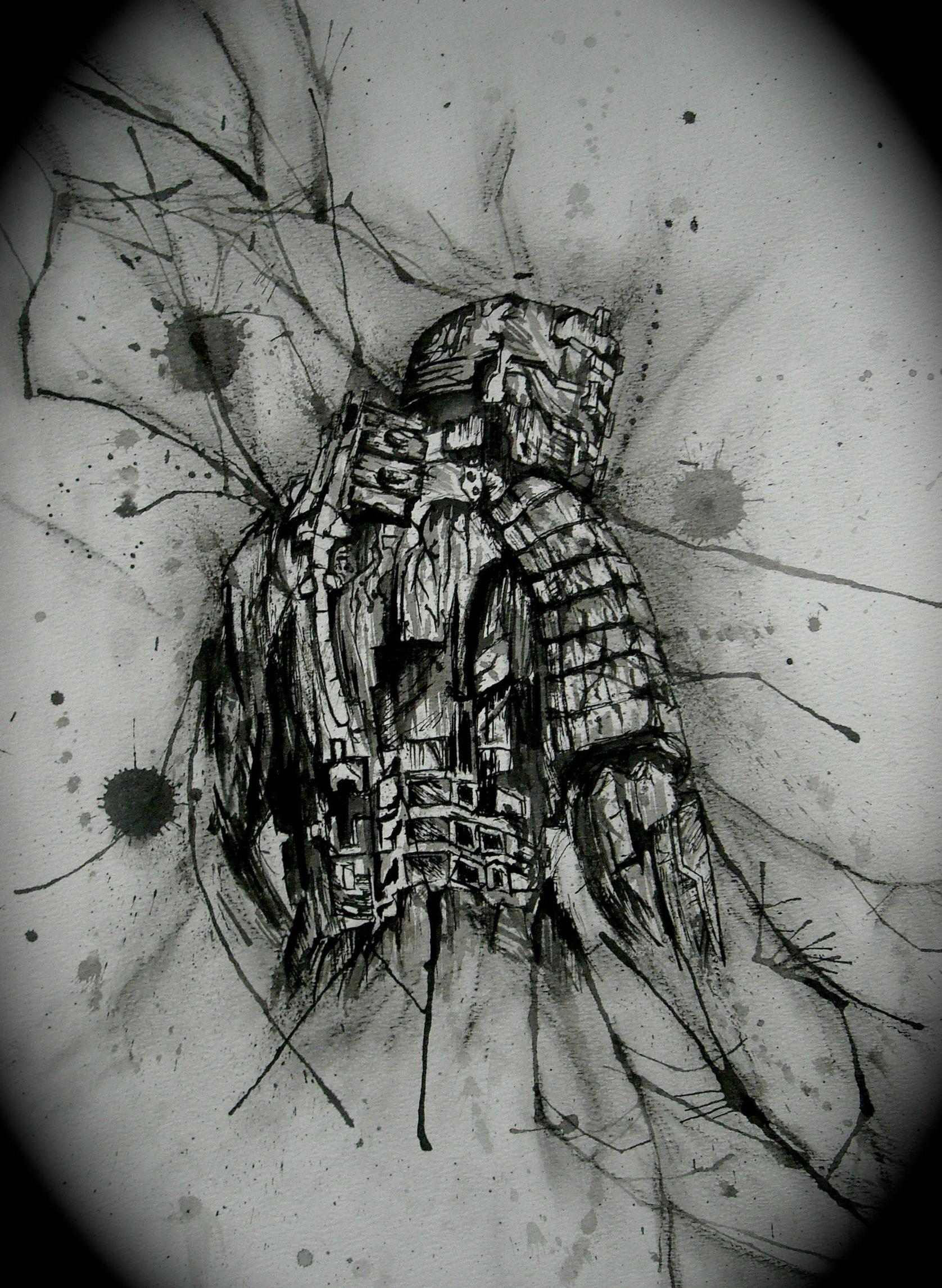 1676x2291 Drawing I Did Of Isaac From Dead Space - Dead Drawing
