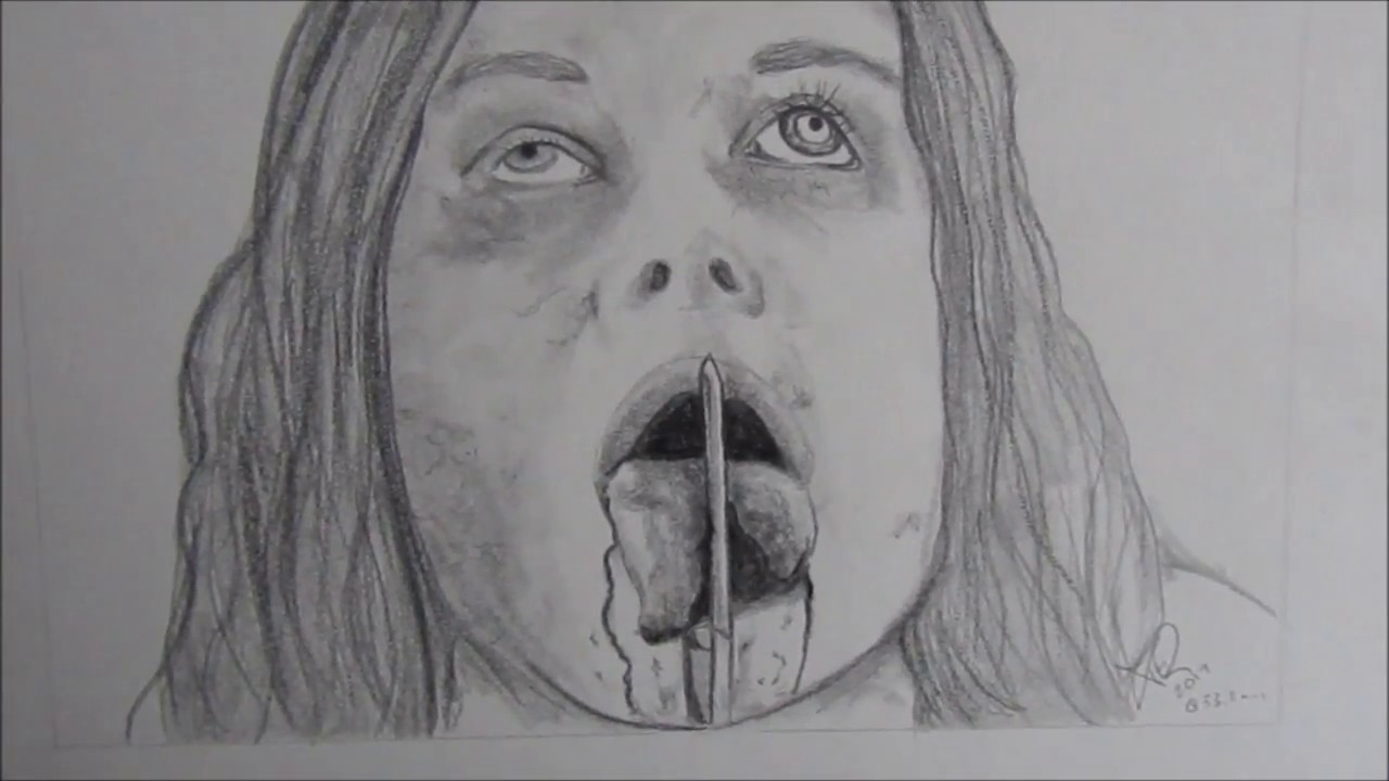 1280x720 speed drawing featuring mia from evil dead - Dead Drawing