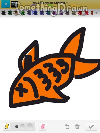 392x522  - Dead Fish Drawing