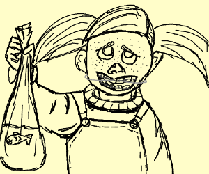 300x250 Darla - Dead Fish Drawing