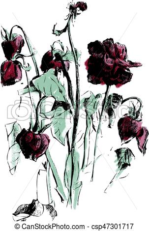 303x470 Clipart Roses Emoji Fun Pics Images - Dead Flower Drawing