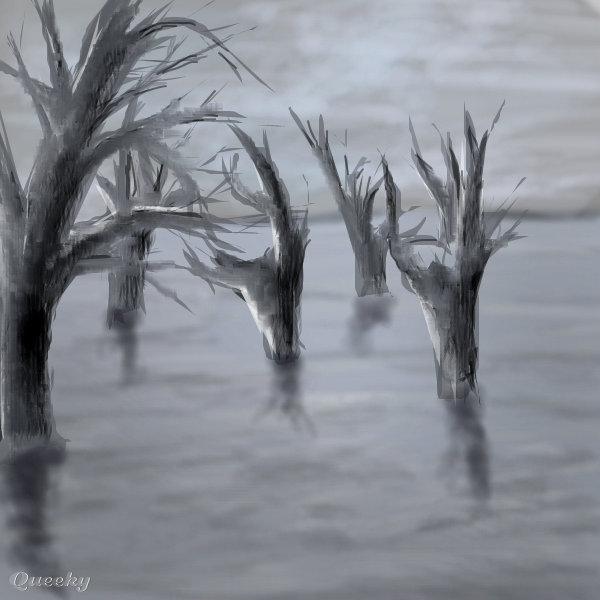 600x600 Dead Forest A Fantasy Speedpaint Drawing - Dead Forest Drawing
