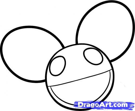 520x425 Learn How To Draw Logo, Music, Pop - Dead Mouse Drawing