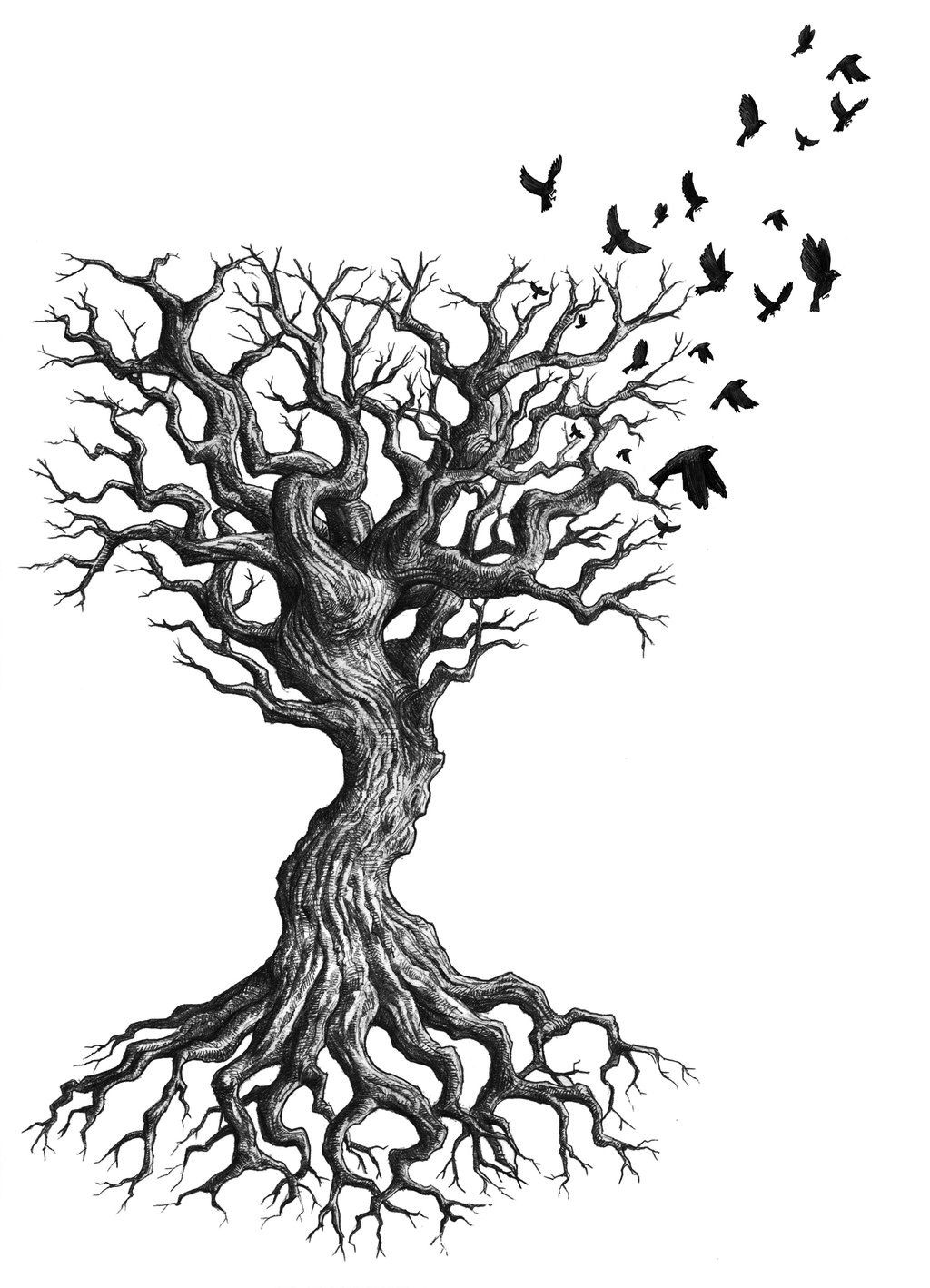 1024x1418 Oak Tree Foot Tattoo Tree Tattoos Designs, Ideas And Meaning - Dead Oak Tree Drawing