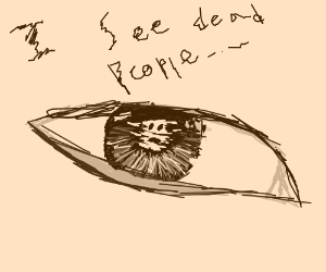 300x250 I See Dead People Drawing - Dead People Drawing