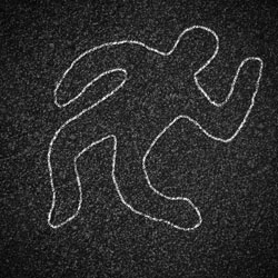 250x250 the debunker do police outline dead bodies in chalk - Dead Person Drawing