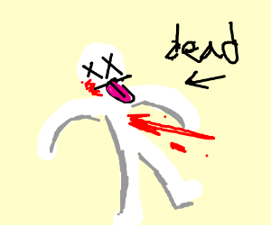 300x250 Dead Person Drawing - Dead Person Drawing