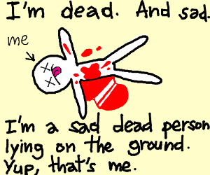 300x250 Sad Dead Person On Ground Drawing - Dead Person Drawing