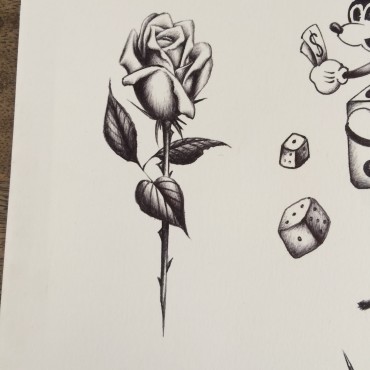 370x370 Dead Rose - Dead Rose Drawing