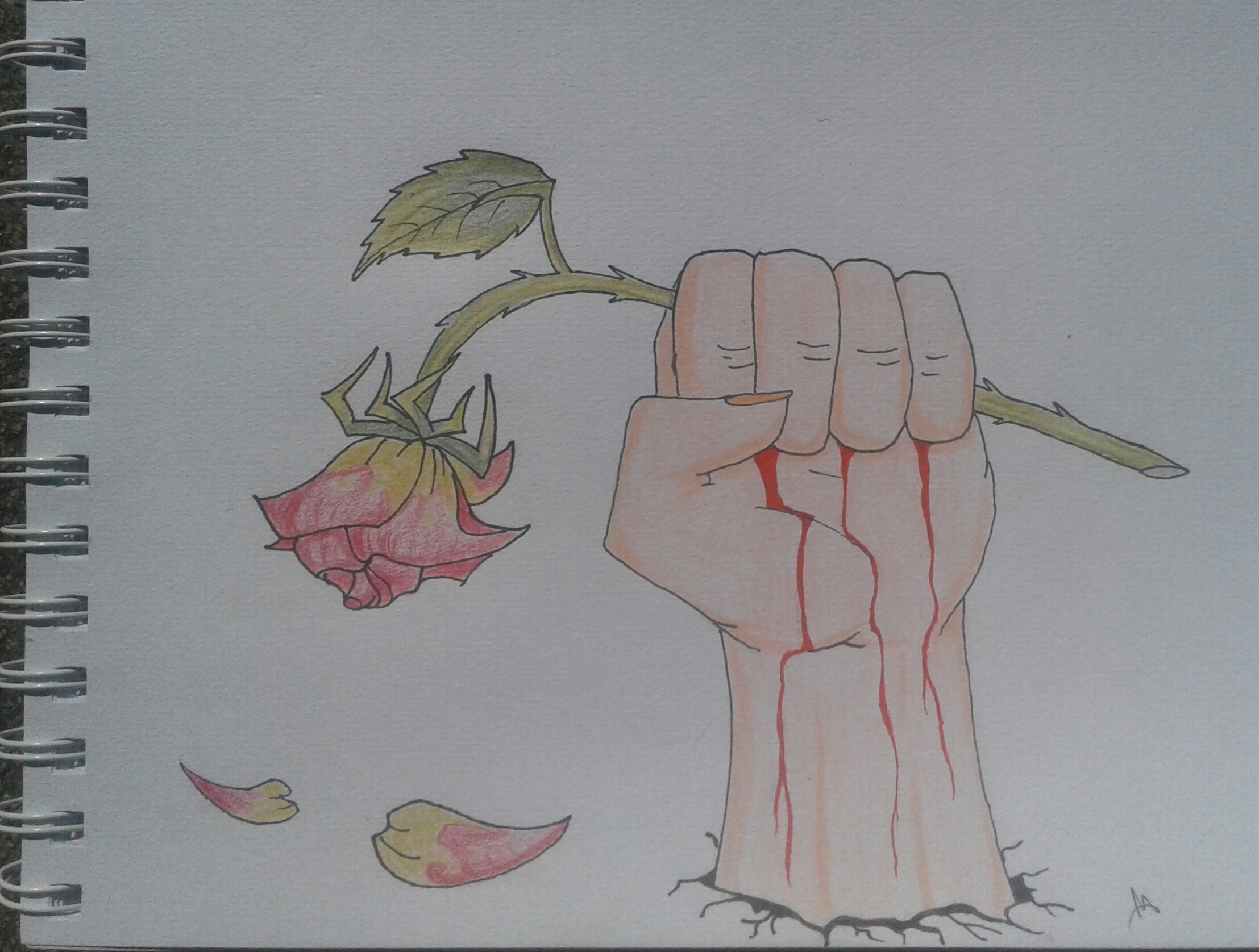 2215x1676 Draw A Dead Flower - Dead Rose Drawing